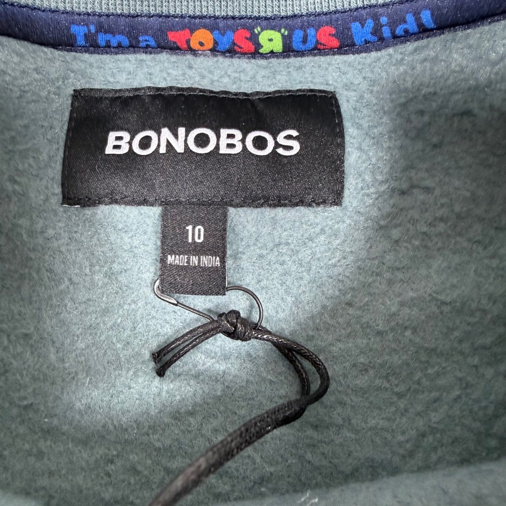 BONOBOS Kids Giraffe Graphic Sweatshirt Light Blue Size 10 - Picture 4 of 8